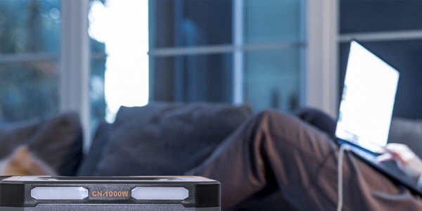 Emergency backup AC and DC portable battery power station