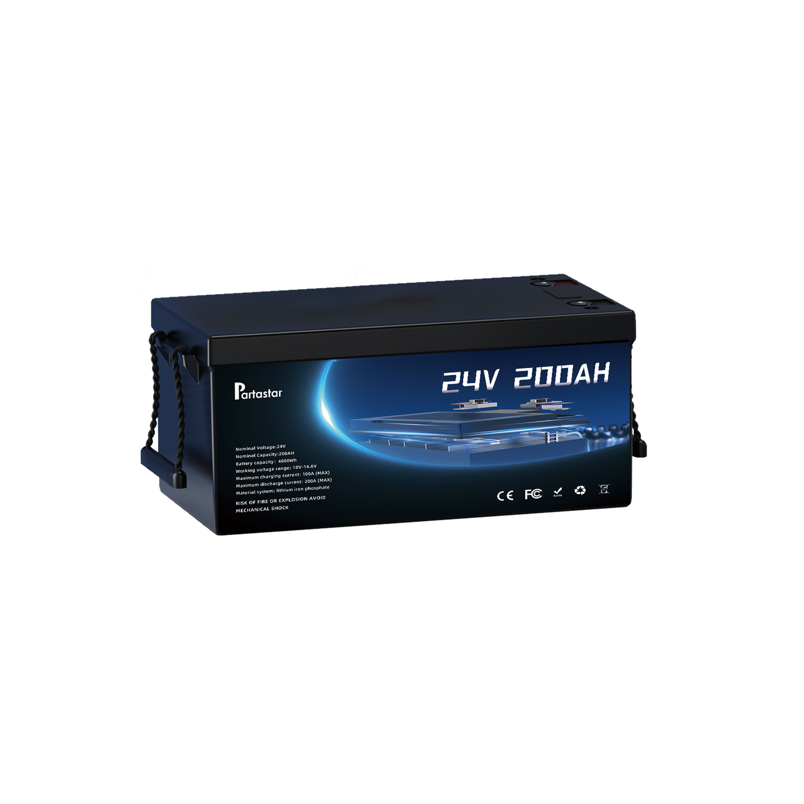 Partastar 24V 200AH Lead-to-Lithium Battery Upgrade Solution Enhanced Capacity