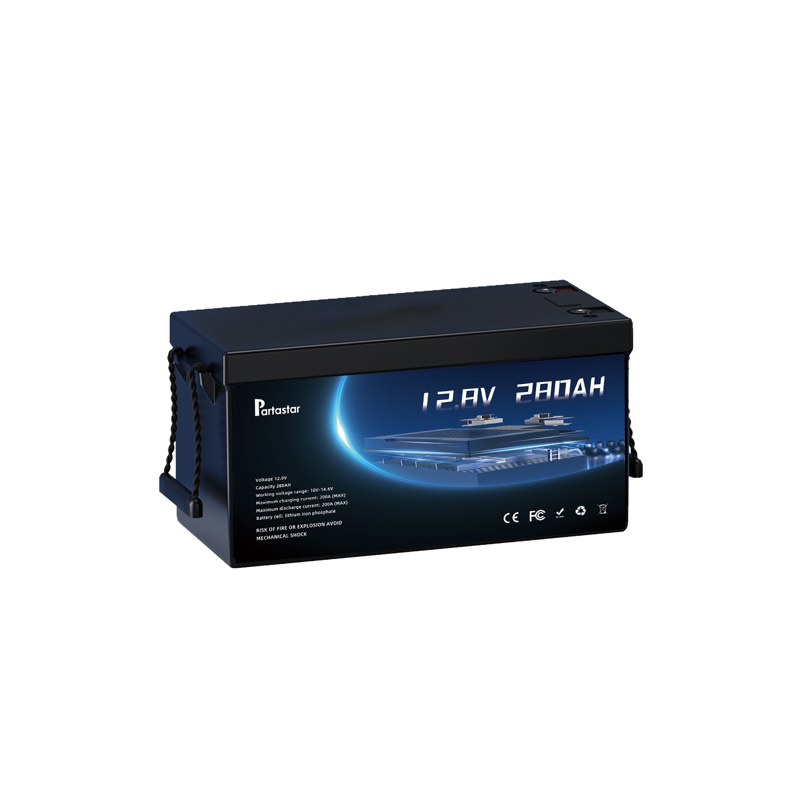 Partastar Lithium Battery Upgrade: 12.8V 280Ah LiFePO₄ with 6000+ cycles