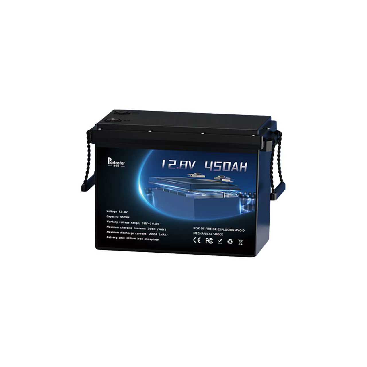 ‌Partastar 12.8V 450Ah Lithium Iron Phosphate Battery: High Energy Density
