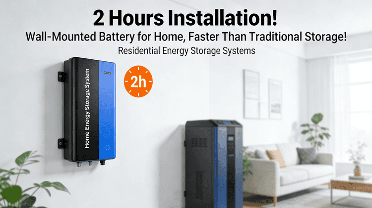 2 Hours Installation! Wall-Mounted Battery for Home, Faster Than Traditional one